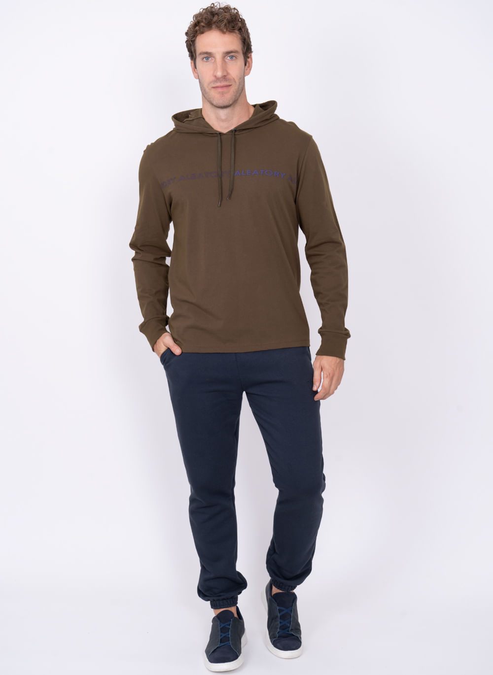 Camiseta-Aleatory-Manga-Longa-com-Capuz-Milan-Marrom-Marrom-P