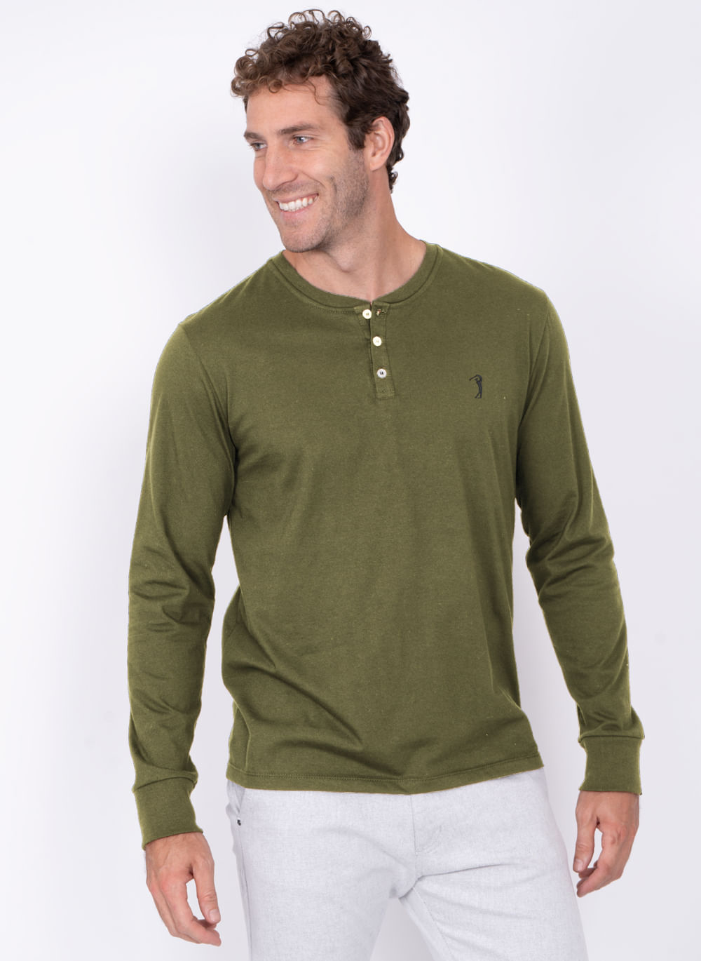Camiseta-Aleatory-Manga-Longa-com-Botoes-Empire-Verde-Verde-Escuro-P