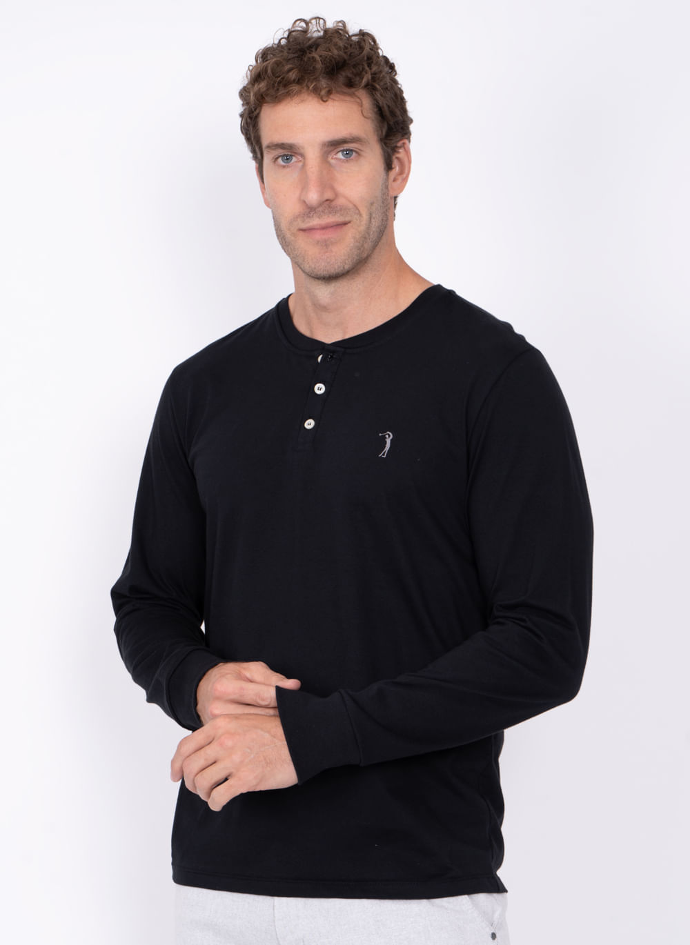 Camiseta-Aleatory-Manga-Longa-com-Botoes-Empire-Preto-Preto-P
