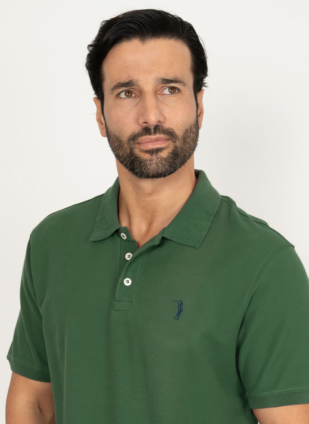 Camisa-Polo-Aleatory-Piquet-Light-Esmeralda-Verde-Escuro-P