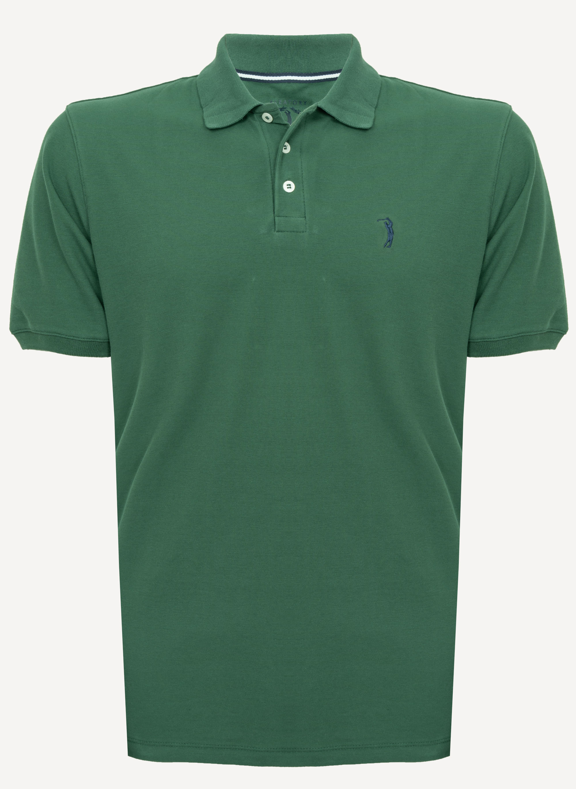 Camisa-Polo-Aleatory-Piquet-Light-Esmeralda-Verde-Escuro-P