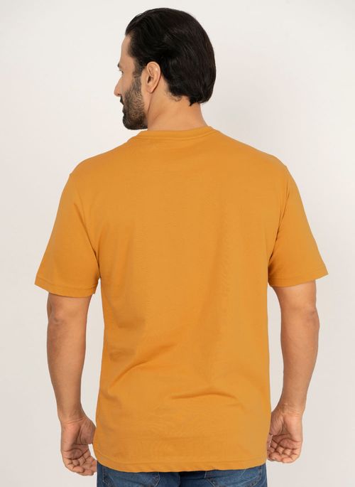 Camiseta Aleatory Lisa Dark Mustard