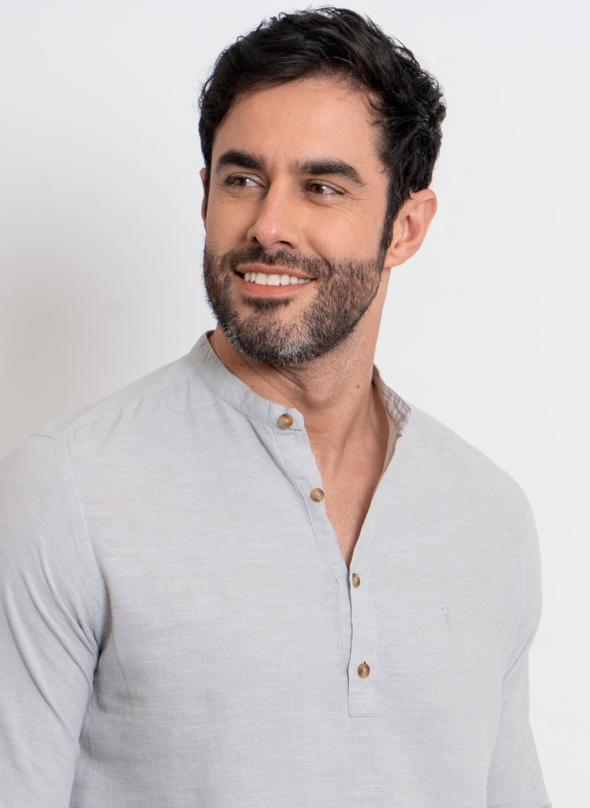 Camisa-Linho-Aleatory-Manga-Longa-Excuse-Cinza-Cinza-P