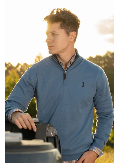 Suéter Aleatory Gola Zíper True Navy