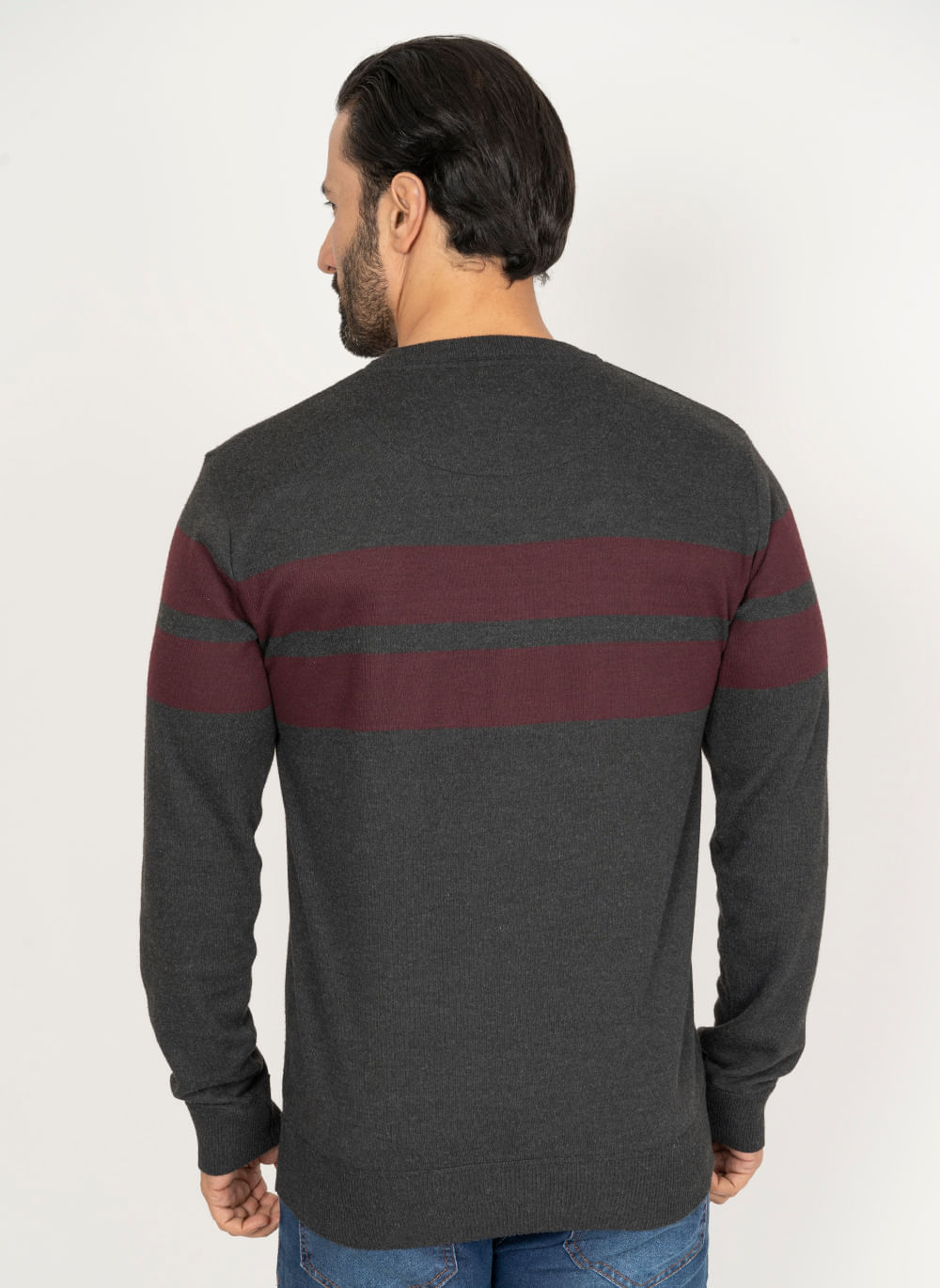 Sueter-Aleatory-Listrado-Resilient-Chumbo-Cinza-P