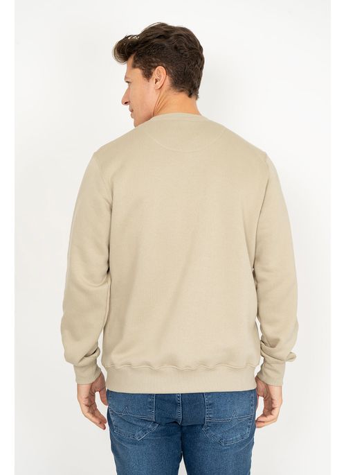 Blusão Moletom Aleatory Básico Khaki