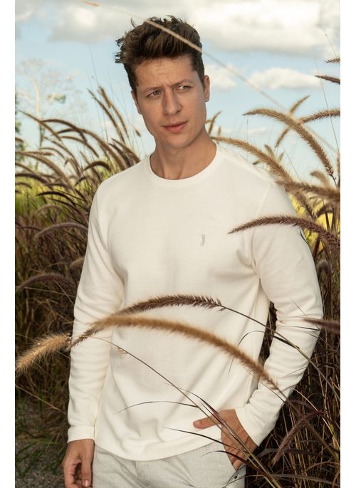 Camiseta Aleatory Signature Garden Branca