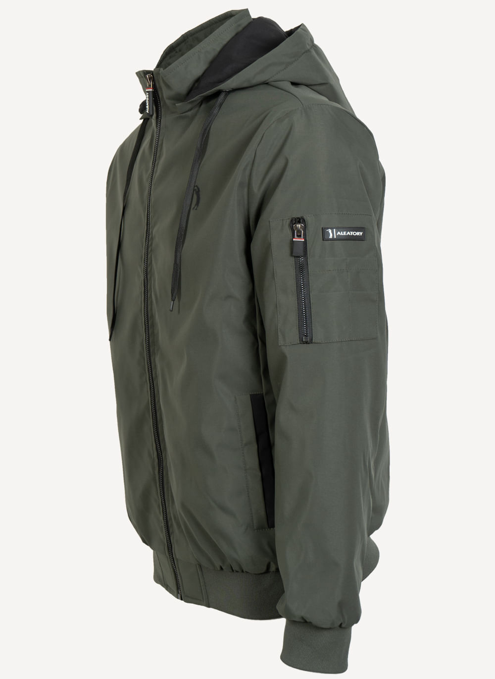 Jaqueta-Aleatory-Style-Capuz-Removivel-Verde-Verde-M