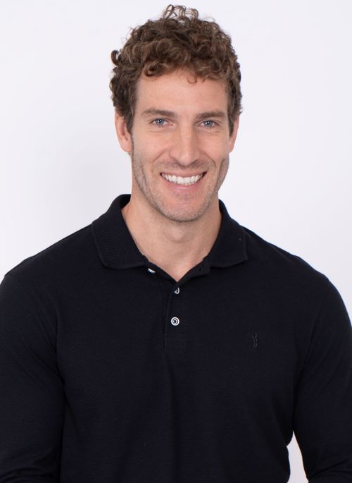Camisa Polo Aleatory Manga Longa Dubai Preto