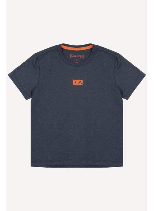 Camiseta Infantil Estampada Aleatory A-Class Marinho
