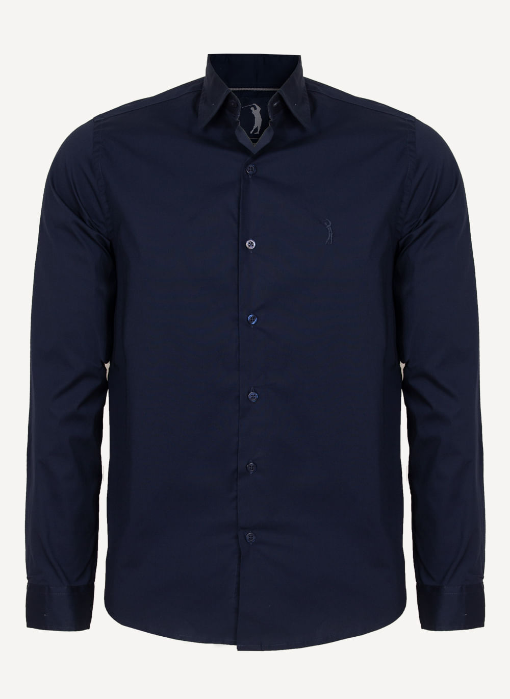 Camisa-Aleatory-Slim-Fit-Lisa-Lycra-Marinho-Azul-Marinho-P