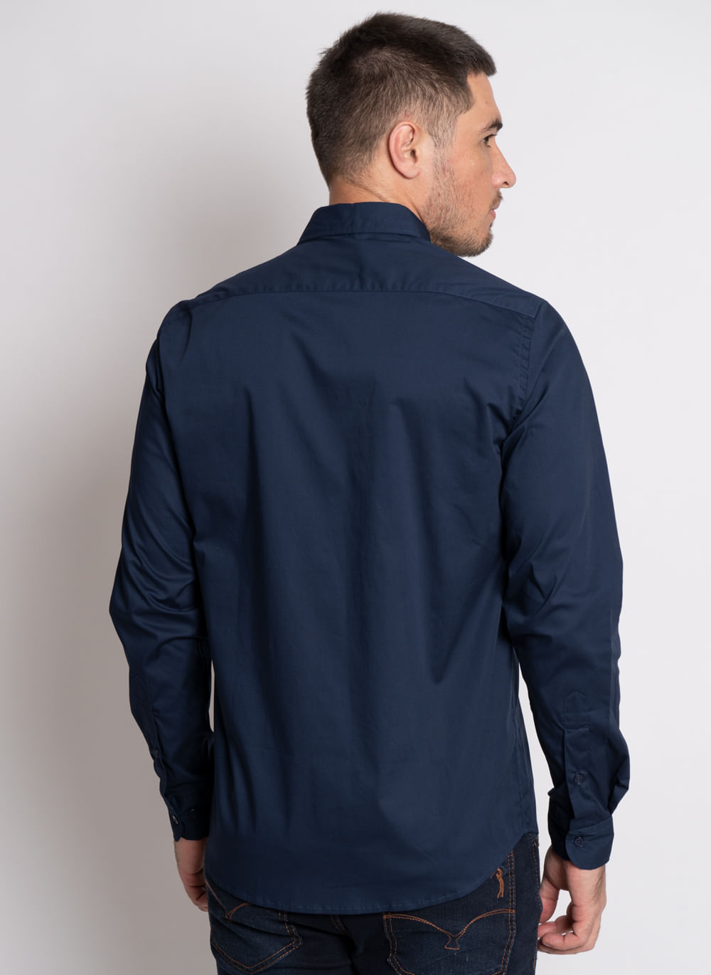 Camisa-Aleatory-Slim-Fit-Lisa-Lycra-Marinho-Azul-Marinho-XGG