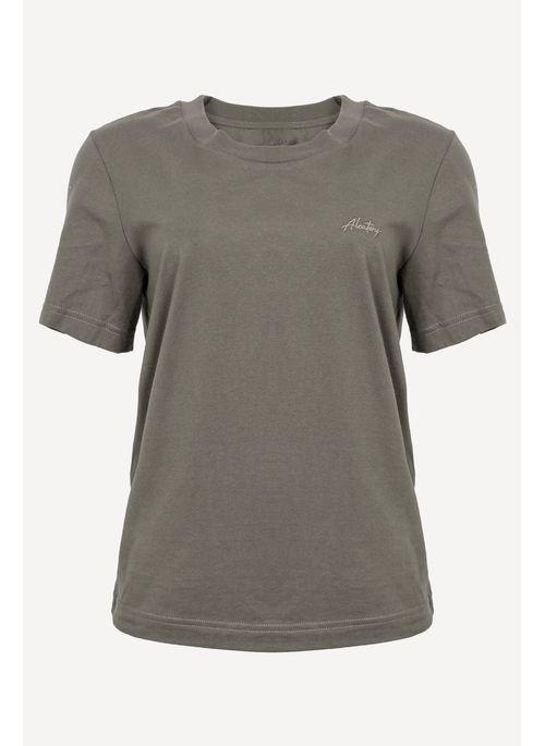 Camiseta Feminina Aleatory Rubric Cinza