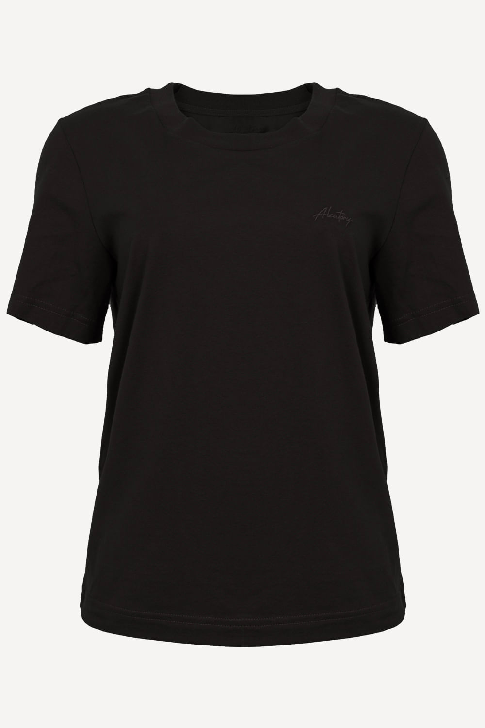 Camiseta-Feminina-Aleatory-Rubric-Preto-Preto-P