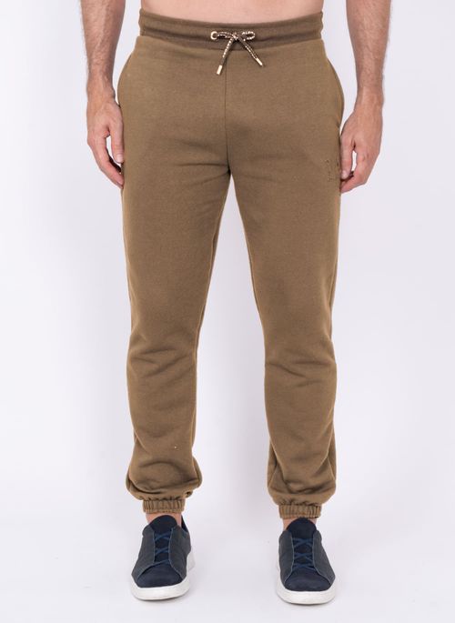 Calça Moletom Aleatory Toronto Bege Escuro