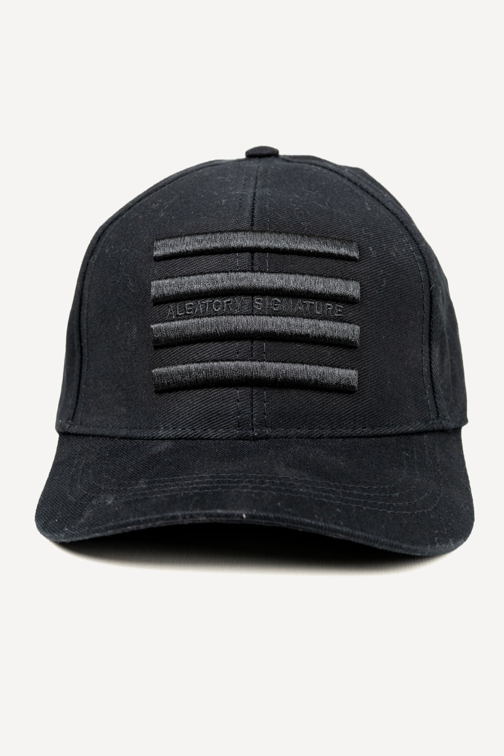 Bone-Listrado-Signature-Celebrate-Preto-Preto-Unico