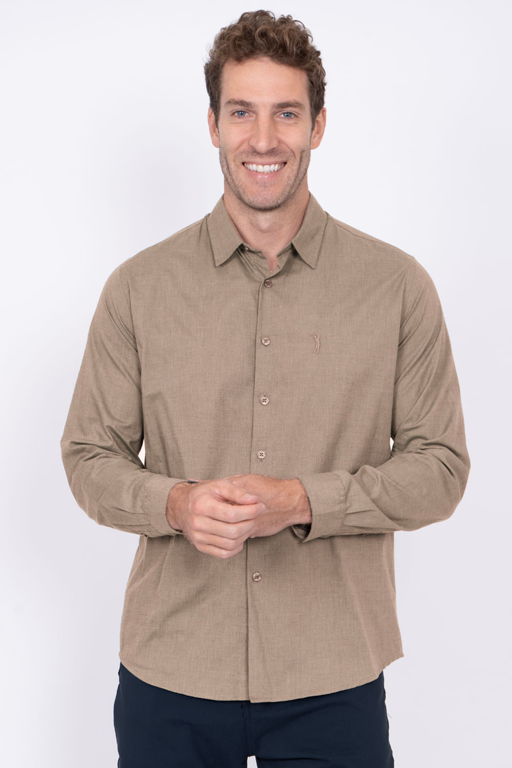 Camisa-Aleatory-Fil-a-Fil-Manga-Longa-Khaki-Khaki-P