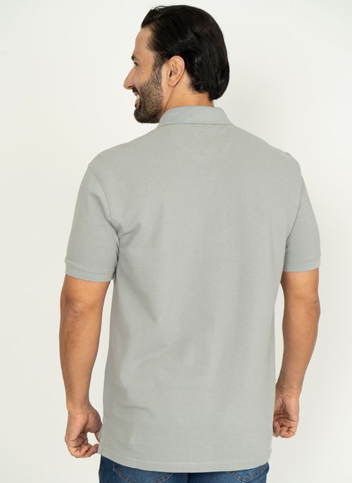 Camisa Polo Grey Silver Lisa Aleatory
