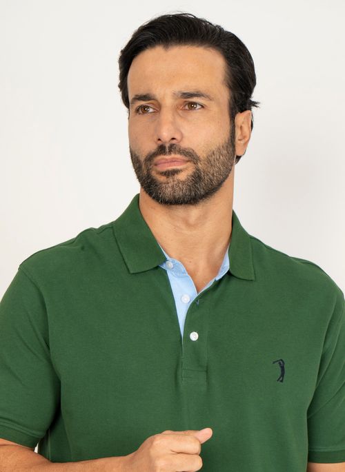 Camisa Polo Esmeralda Lisa Aleatory