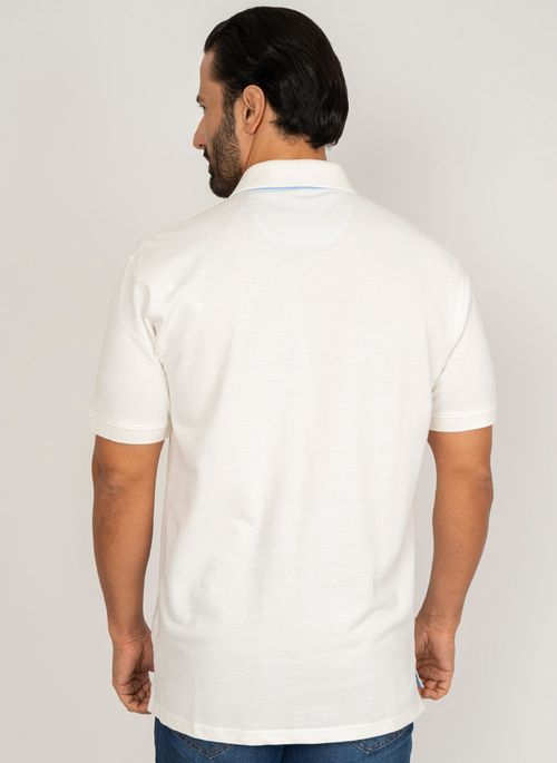 Camisa Polo Star White Lisa Aleatory