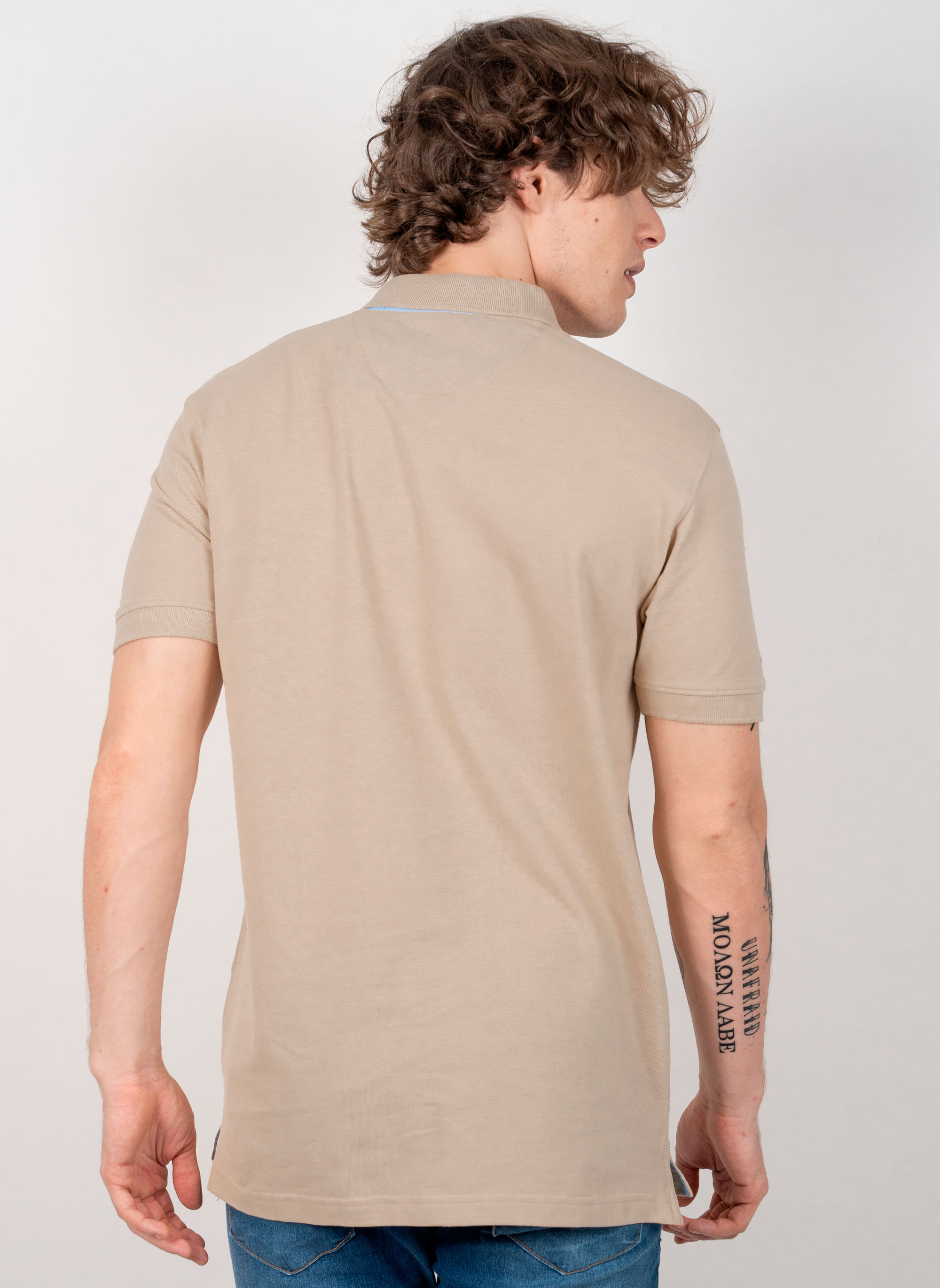 Camisa-Polo-Bege-Lisa-Aleatory-Bege-P