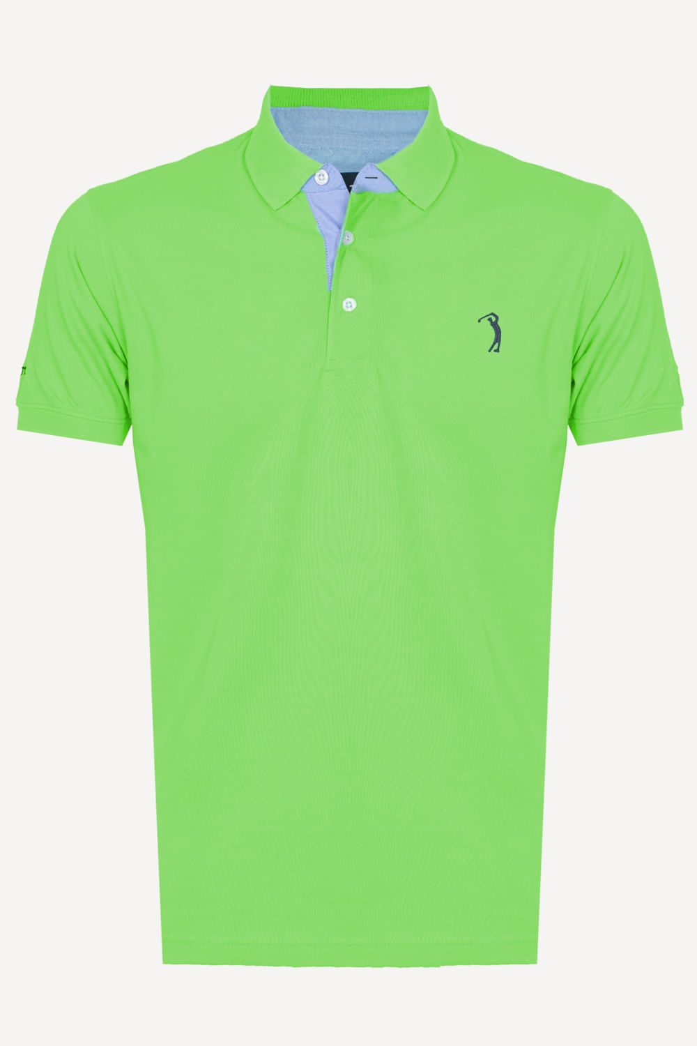 Camisa-Polo-Verde-Limao-Lisa-Aleatory-Verde-Limao-GG