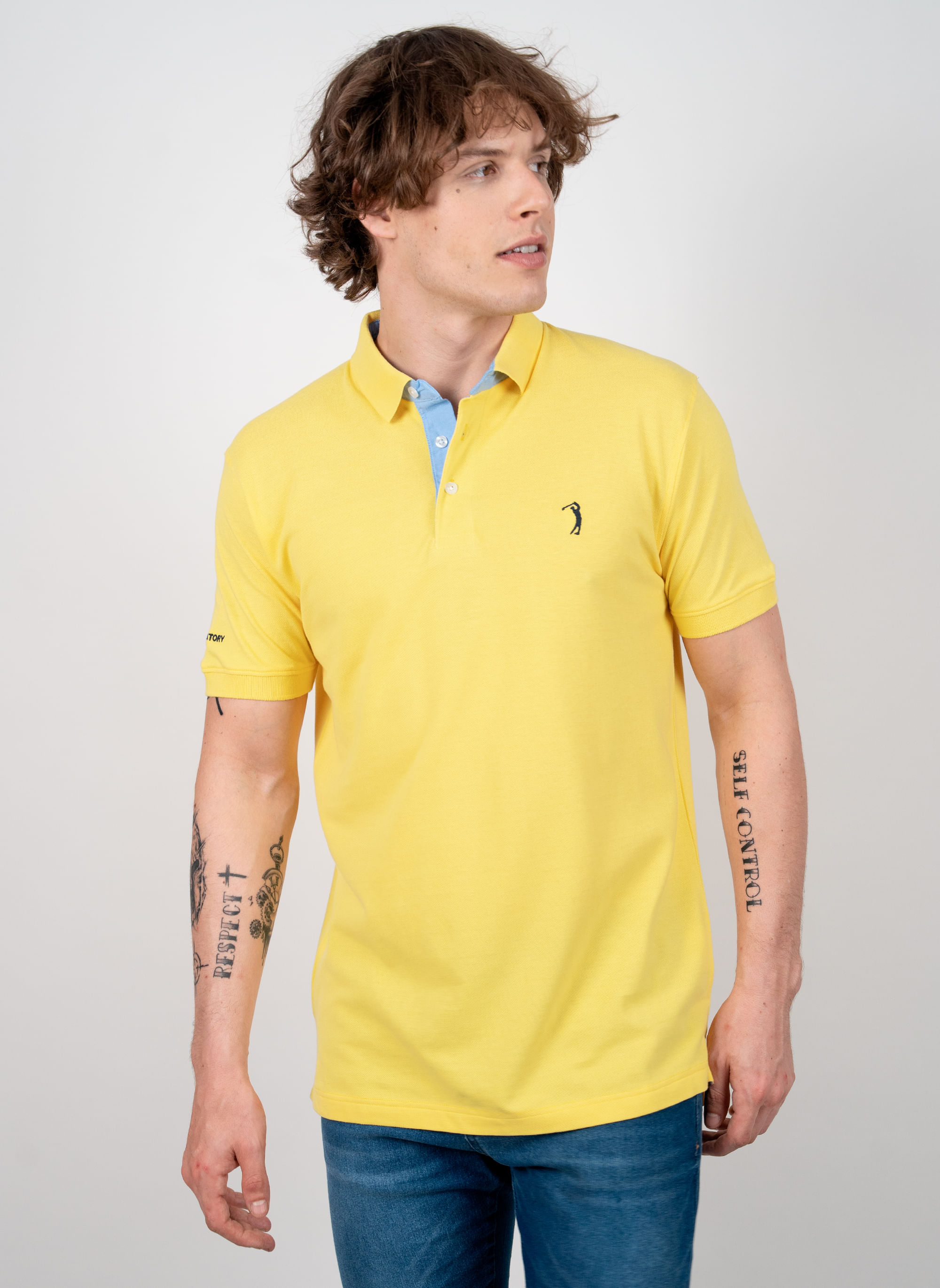 Camisa-Polo-Amarelo-Sun-Lisa-Aleatory-Amarelo-P