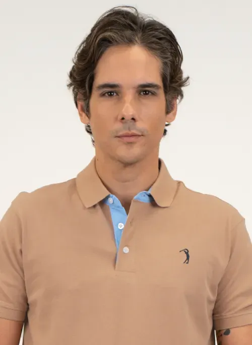 Camisa Polo Coffee Milk Lisa Aleatory