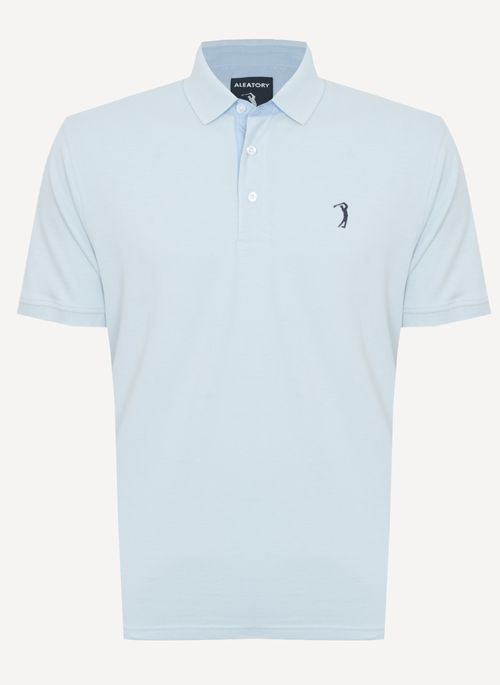 Camisa Polo Tranquil Blue Lisa Aleatory