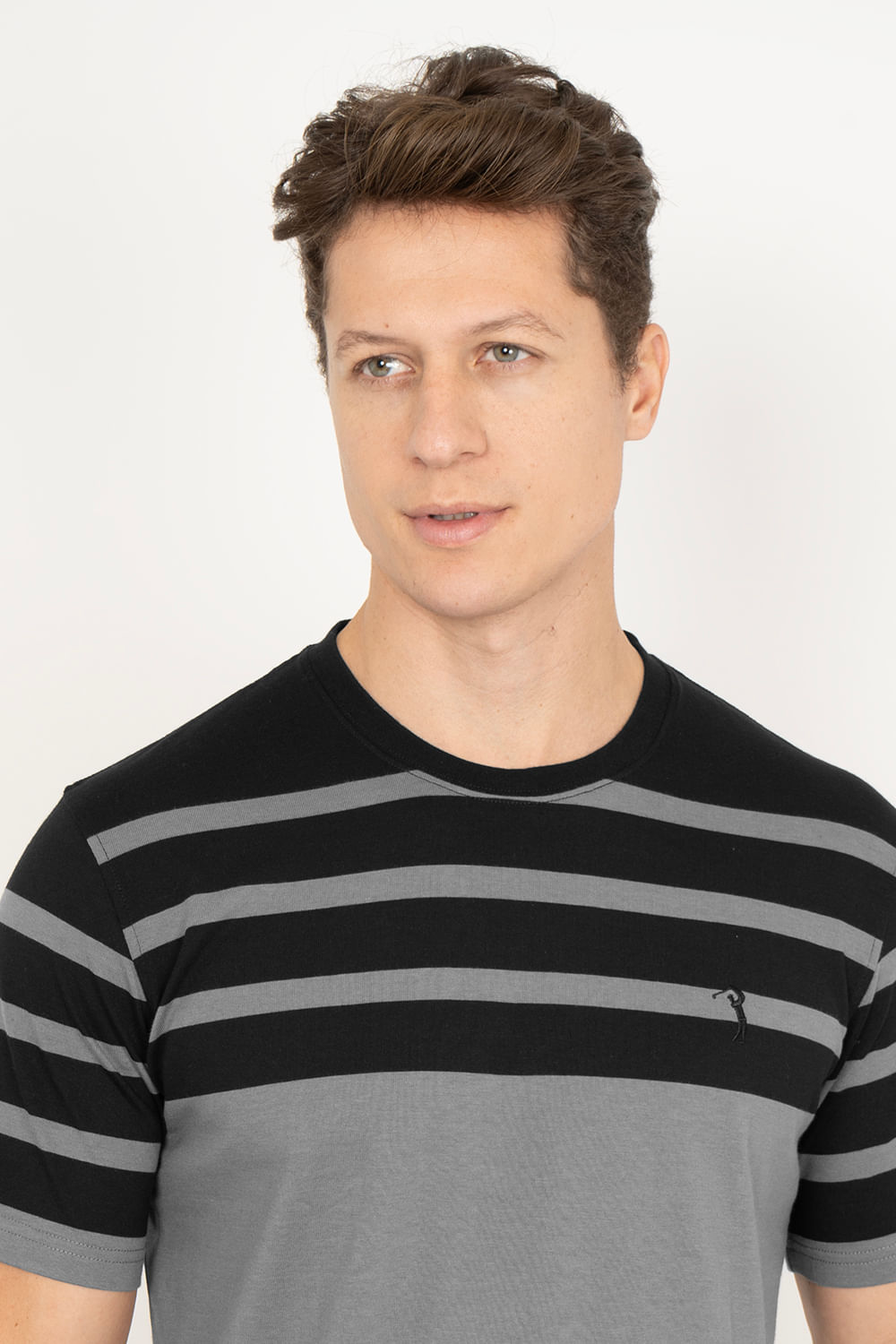 Camiseta-Aleatory-Listrada-Chop-Preta-Preto-P