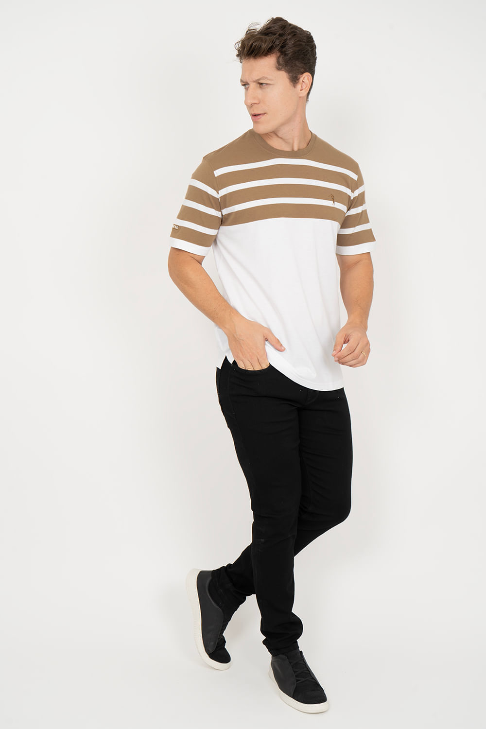 Camiseta-Aleatory-Listrada-Chop-Marrom-Marrom-P