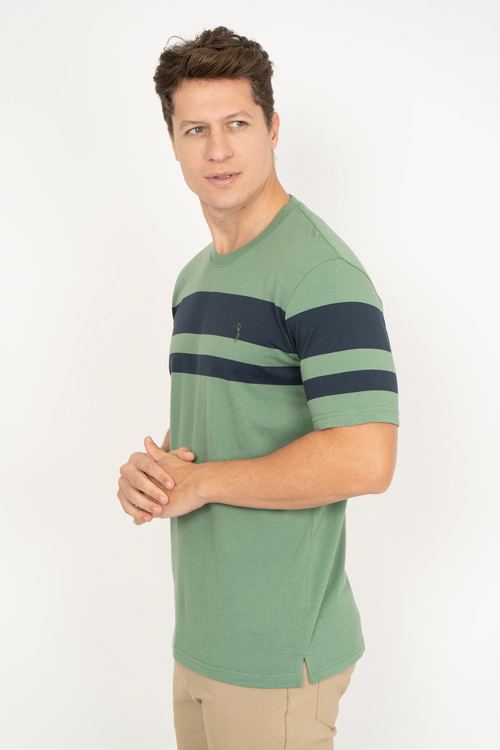 Camiseta-Aleatory-Listrada-Rare-Verde-Verde-P