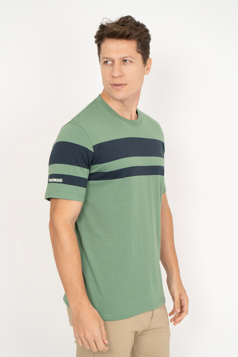 Camiseta-Aleatory-Listrada-Rare-Verde-Verde-P