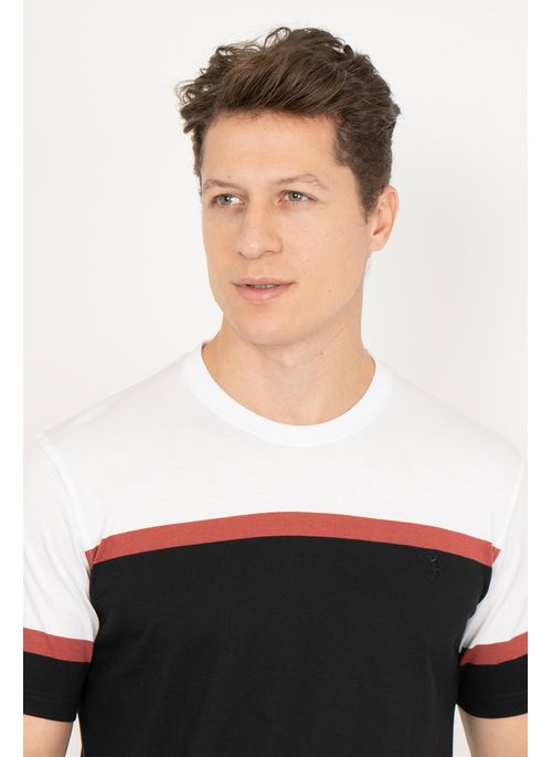 Camiseta Aleatory Listrada Road Branca