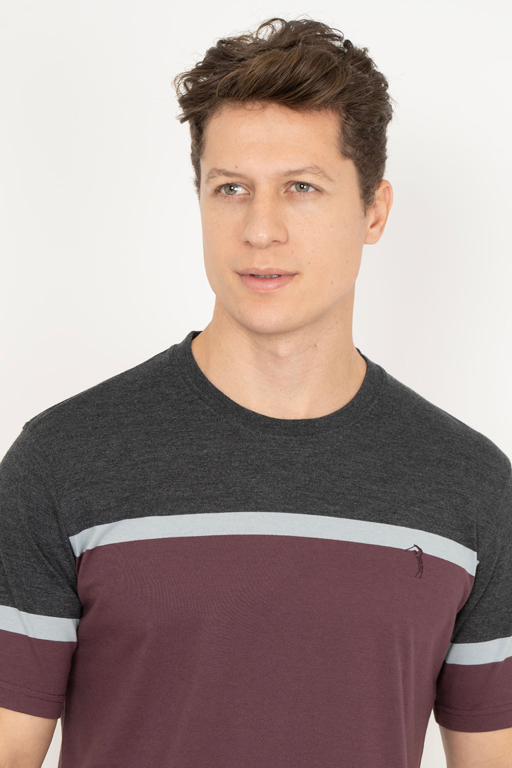 Camiseta-Aleatory-Listrada-Road-Preto-Mescla-Preto-P