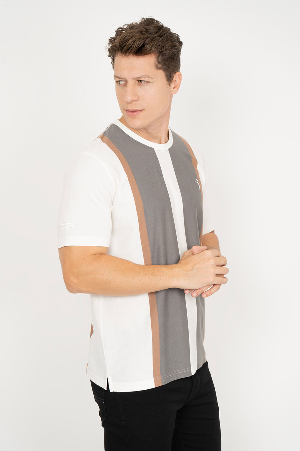 Camiseta-Aleatory-Listrada-Thinker-Cinza-Cinza-P