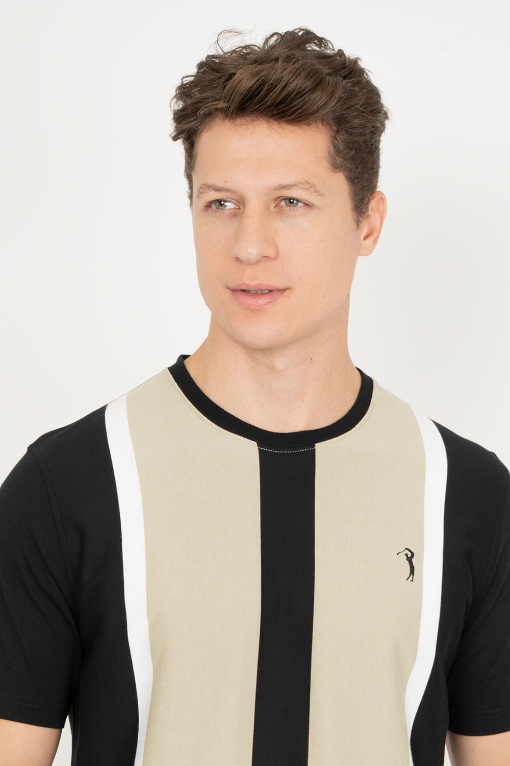 Camiseta-Aleatory-Listrada-Thinker-Bege-Bege-P