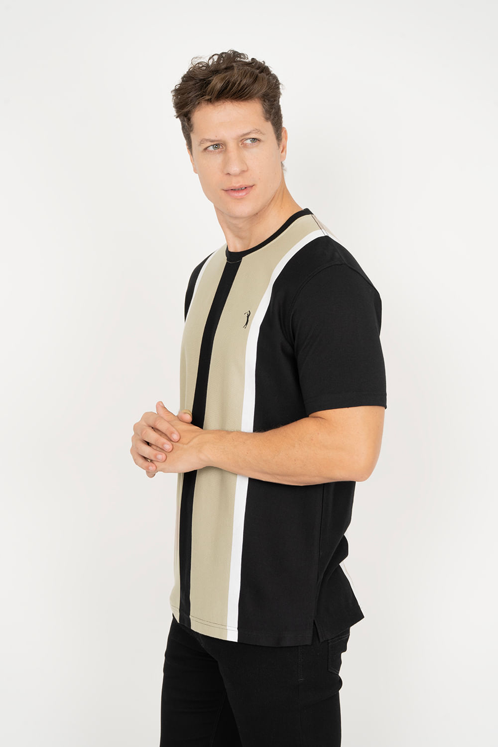 Camiseta-Aleatory-Listrada-Thinker-Bege-Bege-P