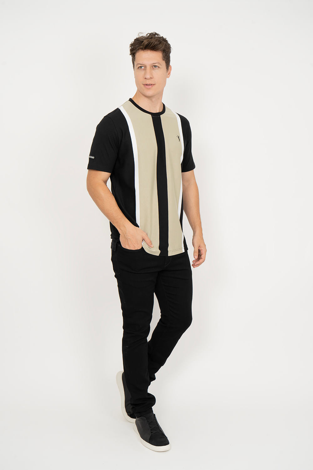 Camiseta-Aleatory-Listrada-Thinker-Bege-Bege-P