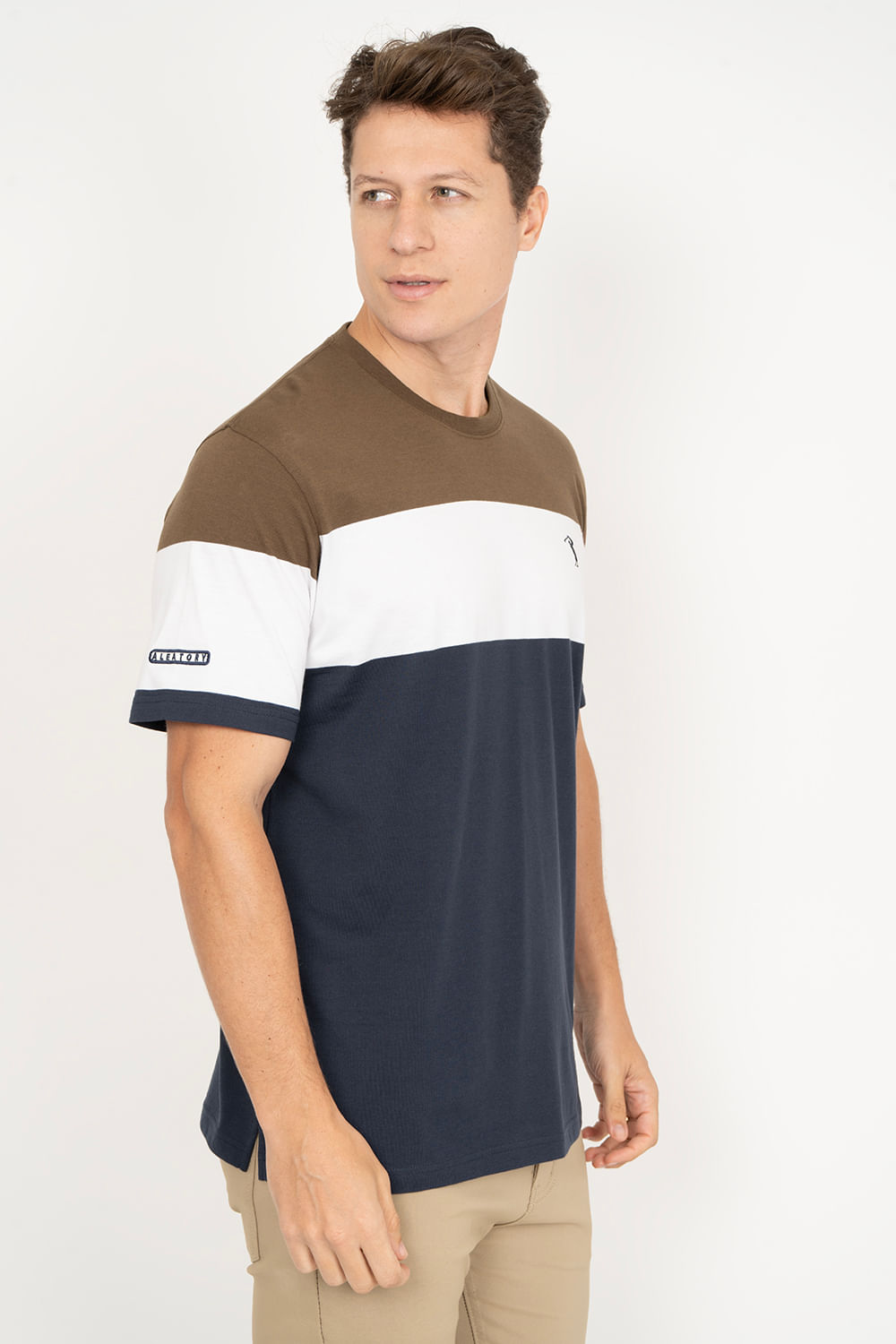 Camiseta-Aleatory-Listrada-Theme-Marrom-Marrom-P