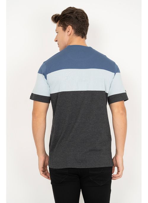 Camiseta Aleatory Listrada Theme Azul