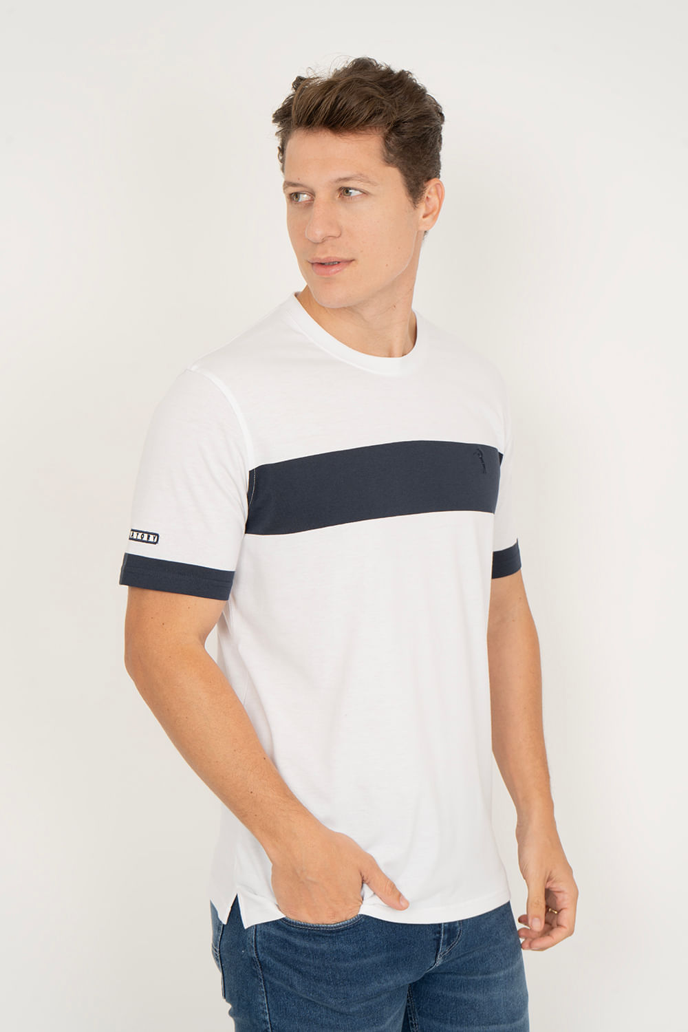 Camiseta-Aleatory-Listrada-Agree-Branca-Branco-P