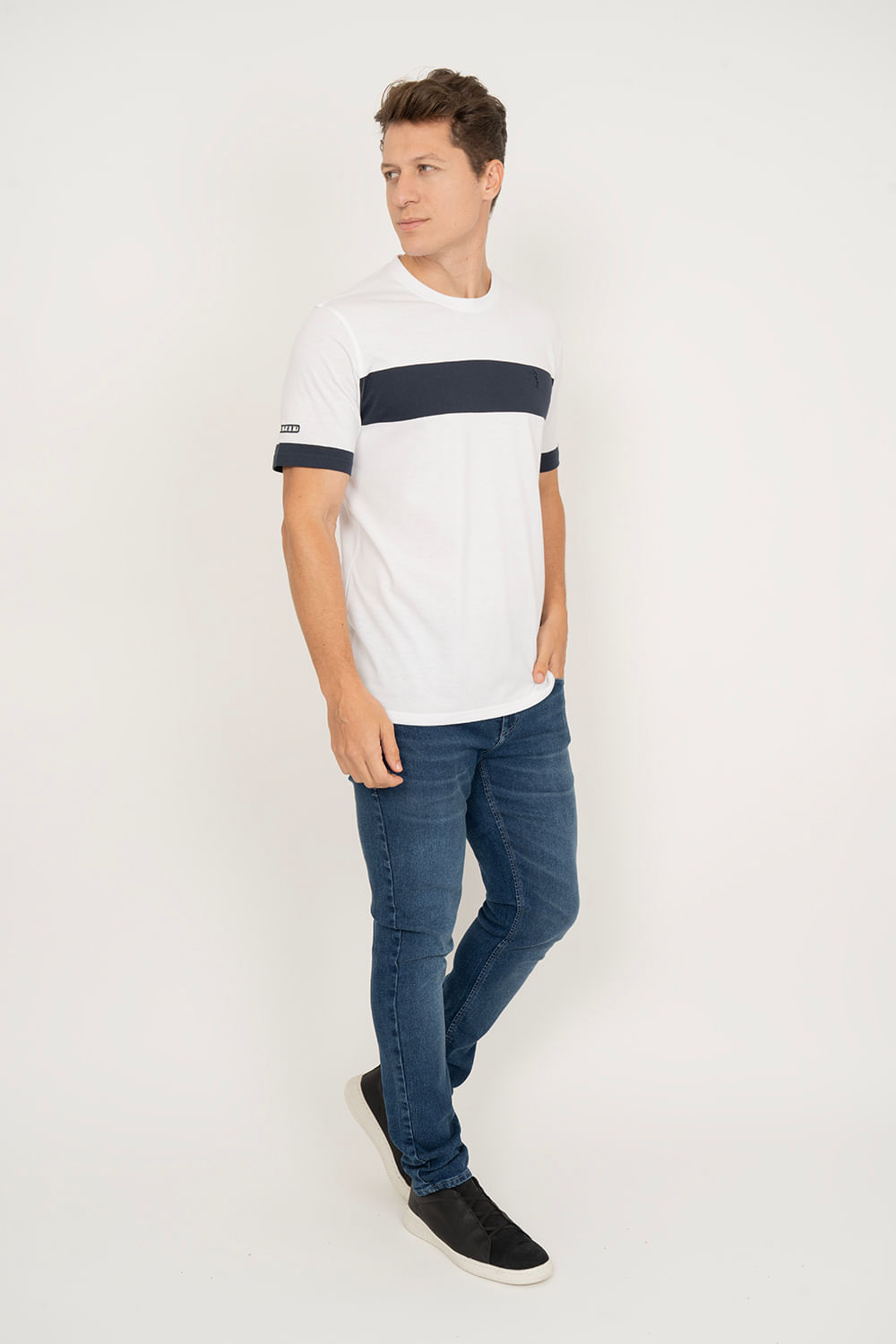 Camiseta-Aleatory-Listrada-Agree-Branca-Branco-P