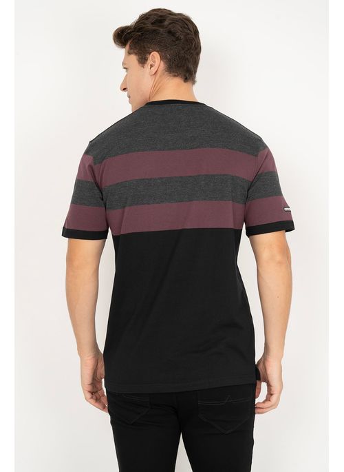 Camiseta Aleatory Listrada Conduct Roxo
