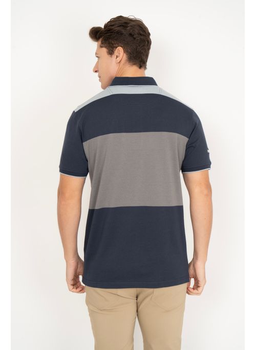 Camisa Polo Aleatory Listrada Loyal Marinho