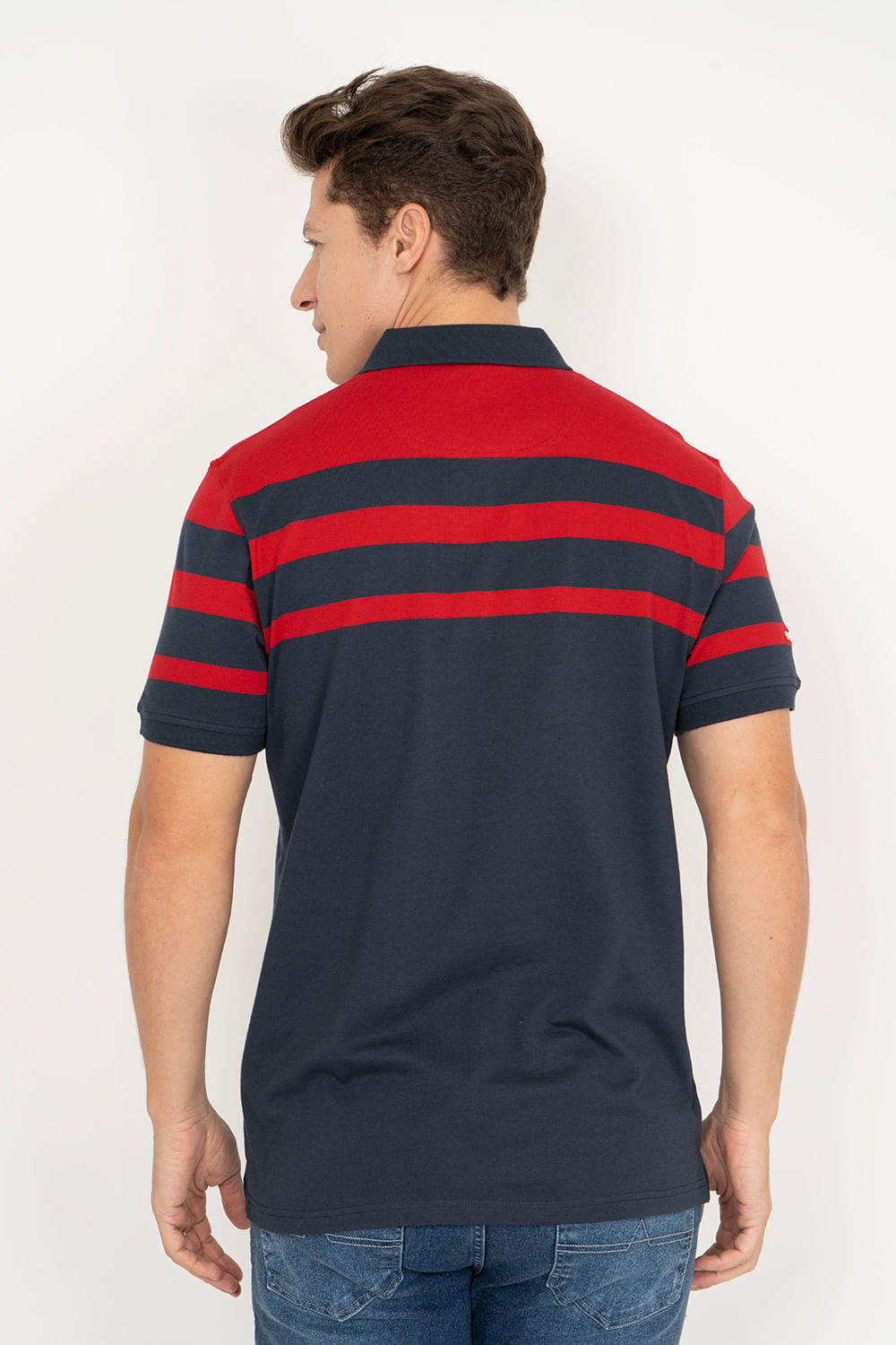 Camisa-Polo-Aleatory-Listrada-Burst-Vermelha-Vermelho-P