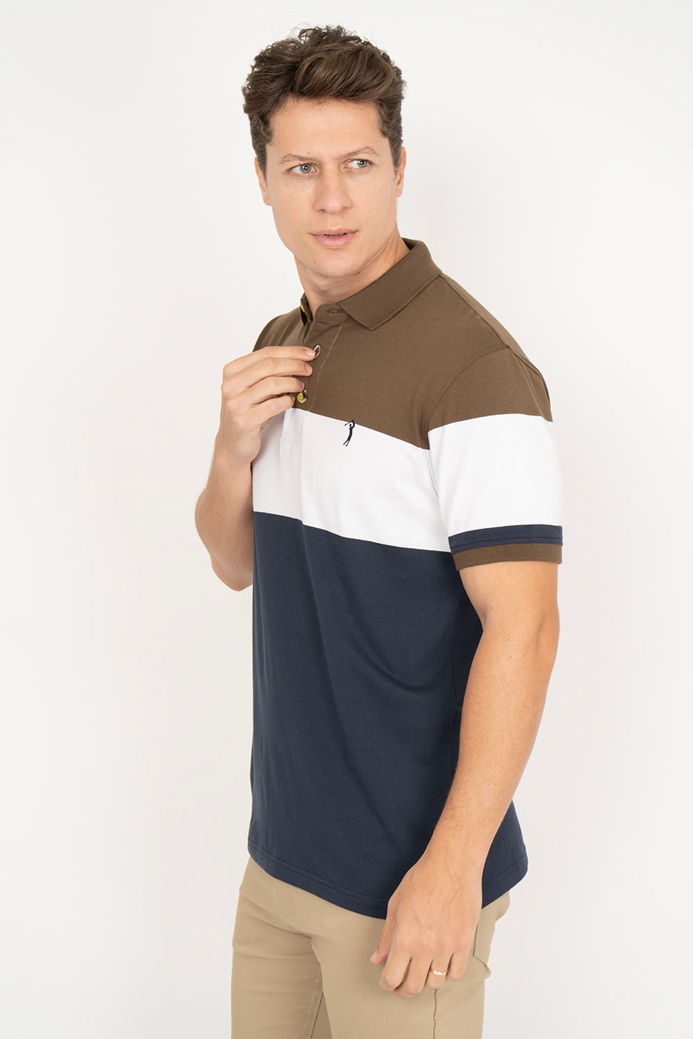 Camisa-Polo-Aleatory-Listrada-Coach-Marrom-Marrom-P