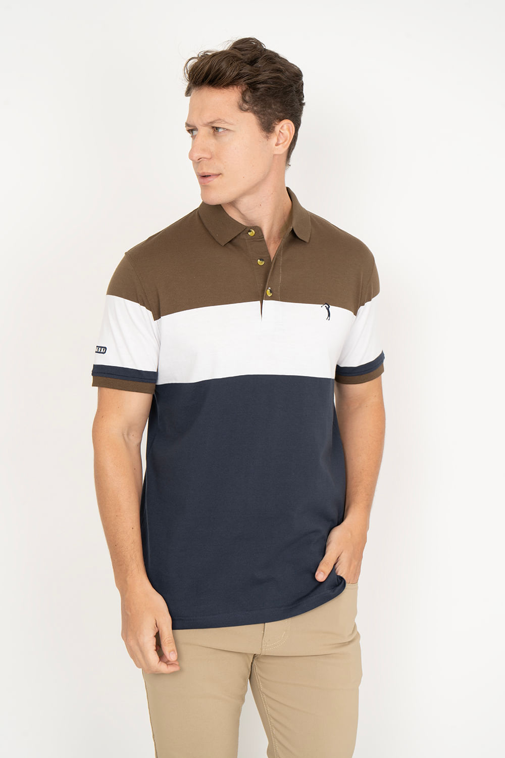 Camisa-Polo-Aleatory-Listrada-Coach-Marrom-Marrom-P