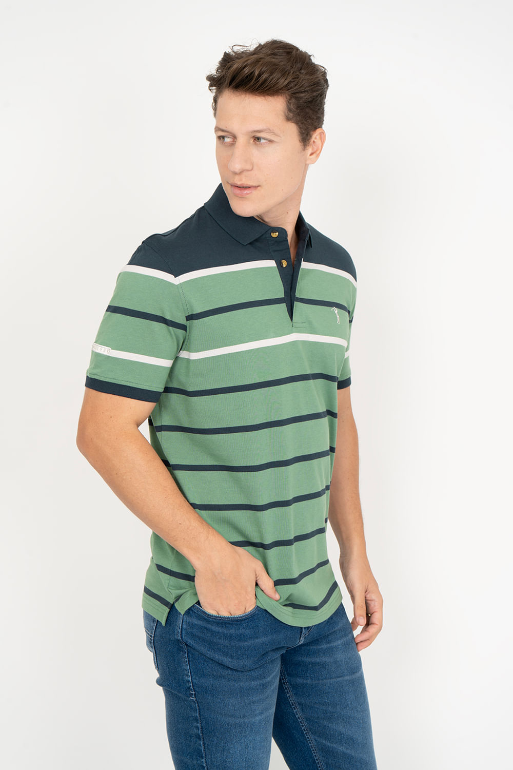 Camisa-Polo-Aleatory-Listrada-Proper-Verde-Verde-P