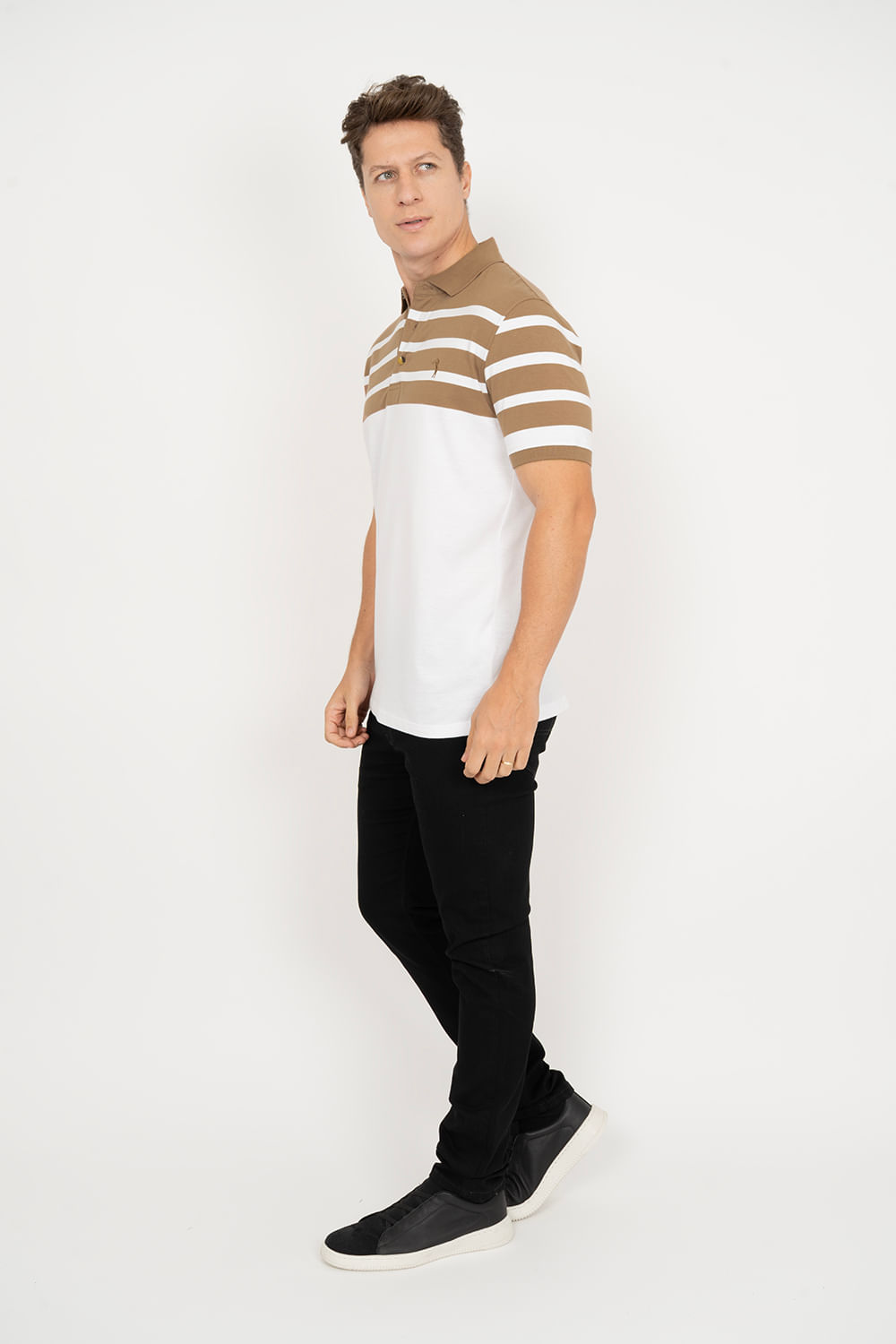 Camisa-Polo-Aleatory-Listrada-Endorse-Marrom-Marrom-P